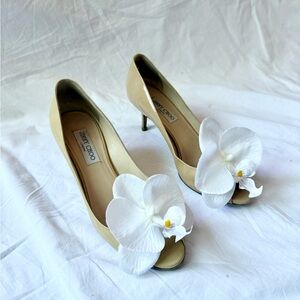 Jimmy Choo sandals shoes butterfly orchid size 9.5 US 39.5 Y2K Carrie Bradshaw